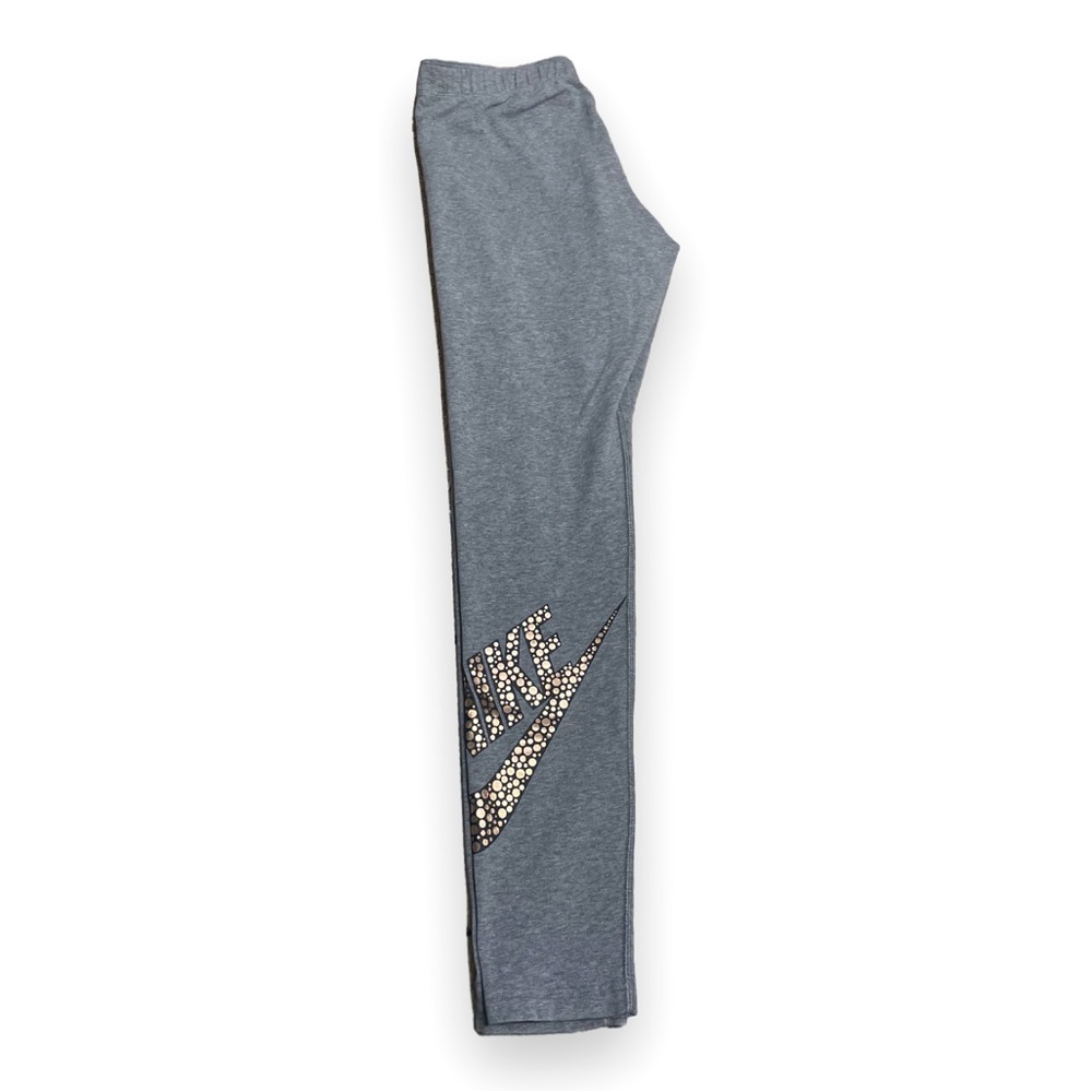 Nike grey and rose gold leggings size medium